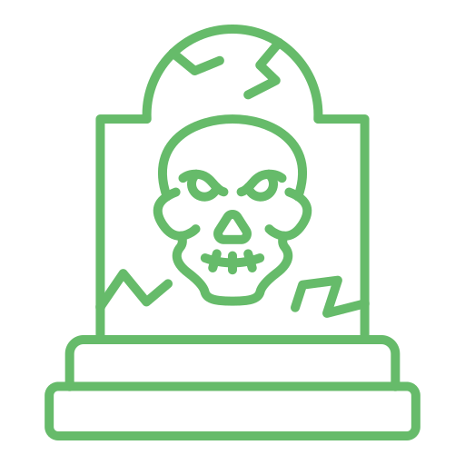 lápida mortuoria Generic color outline icono