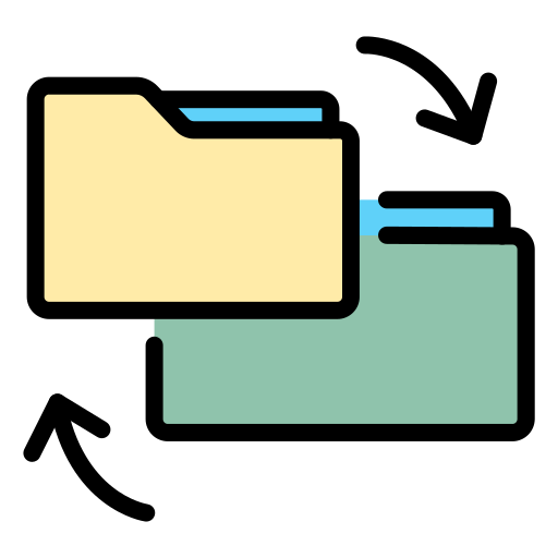 udostępnianie folderów Generic color lineal-color ikona