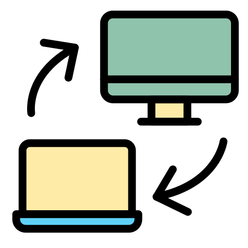 transferir datos Generic color lineal-color icono