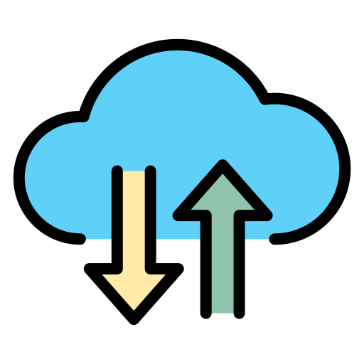 cloud-Übertragung Generic color lineal-color icon