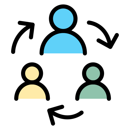 transferencia de usuario Generic color lineal-color icono