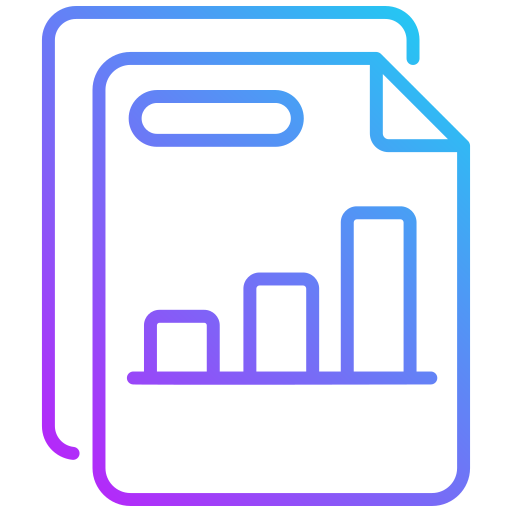 Document Generic gradient outline icon