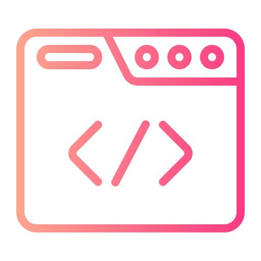 programmazione Generic gradient outline icona
