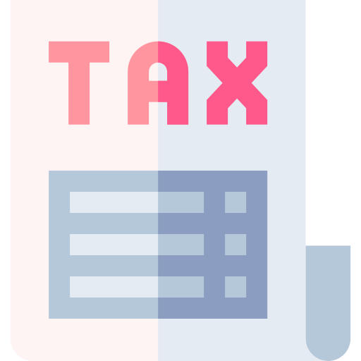 impuesto Basic Straight Flat icono