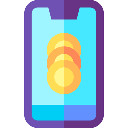 mobiltelefon Basic Straight Flat icon