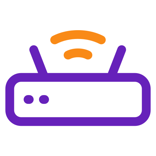 router de wifi Generic color outline icono