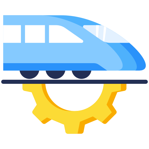 treno ad alta velocità Generic color fill icona
