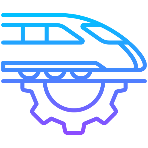 高速列車 Generic gradient outline icon