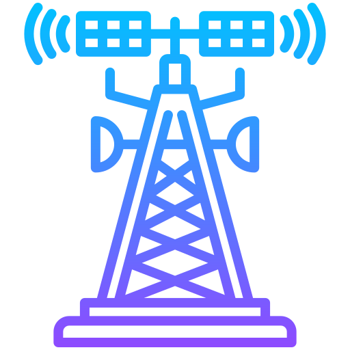 telecommunicatie Generic gradient outline icoon