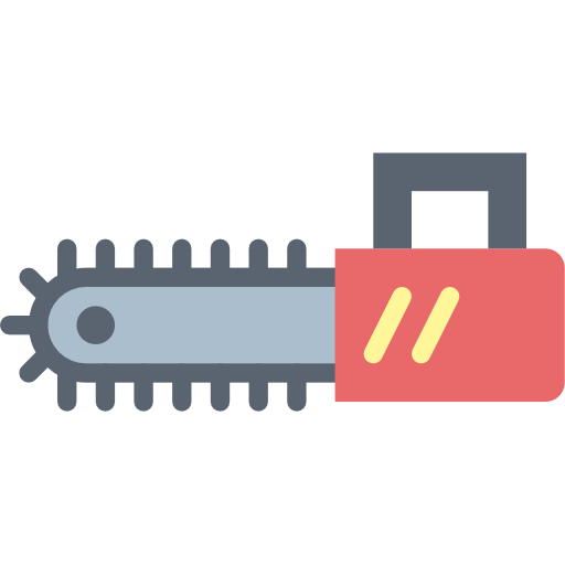 Chainsaw Smalllikeart Flat icon