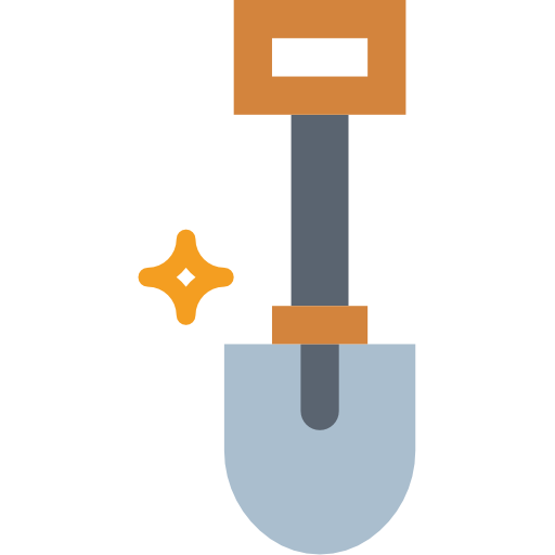 Shovel Smalllikeart Flat icon