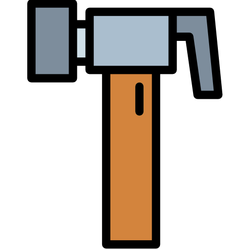 Hammer Smalllikeart Lineal Color icon