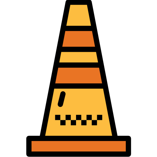 cone de tráfego Smalllikeart Lineal Color Ícone