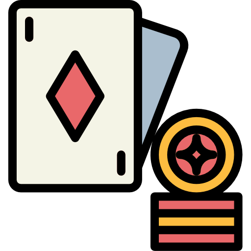 poker chip Smalllikeart Lineal Color icon