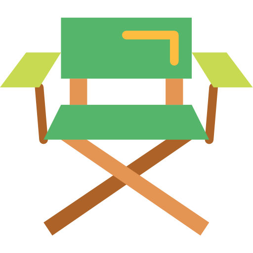 camping stoel Smalllikeart Flat icoon