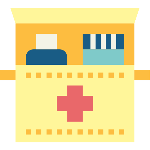 Emergency kit Smalllikeart Flat icon