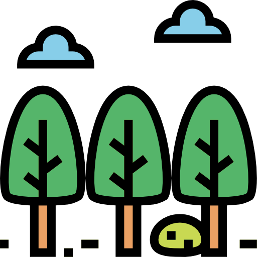 лес Smalllikeart Lineal Color иконка