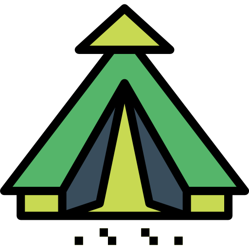 텐트 Smalllikeart Lineal Color icon