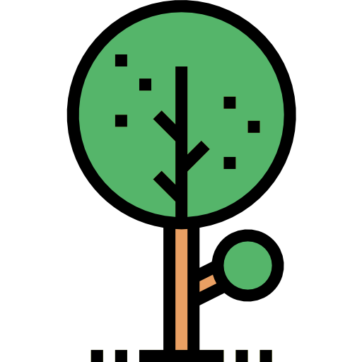 나무 Smalllikeart Lineal Color icon