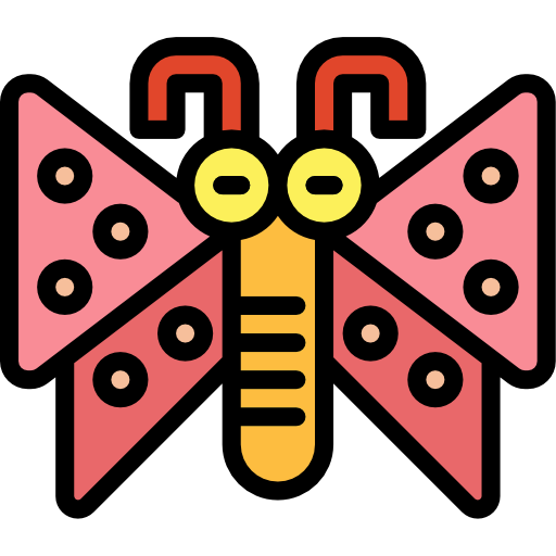 mariposa Smalllikeart Lineal Color icono