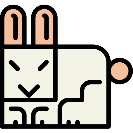 conejo Smalllikeart Lineal Color icono