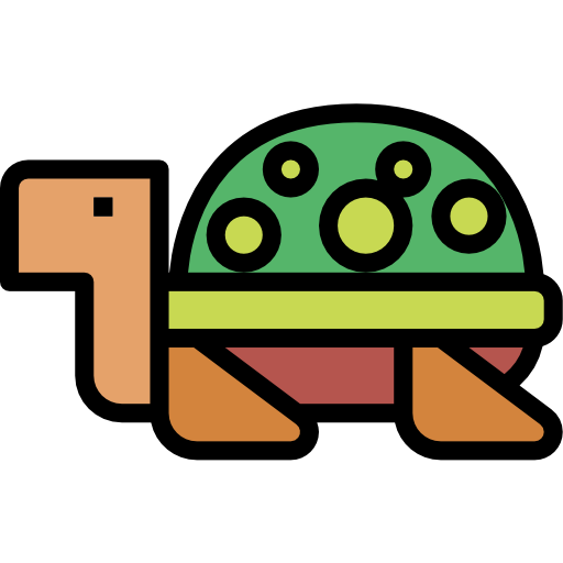 Черепаха Smalllikeart Lineal Color иконка