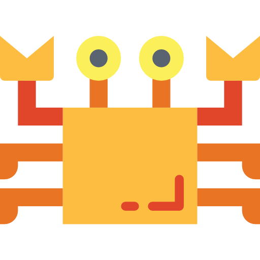 Crab Smalllikeart Flat icon