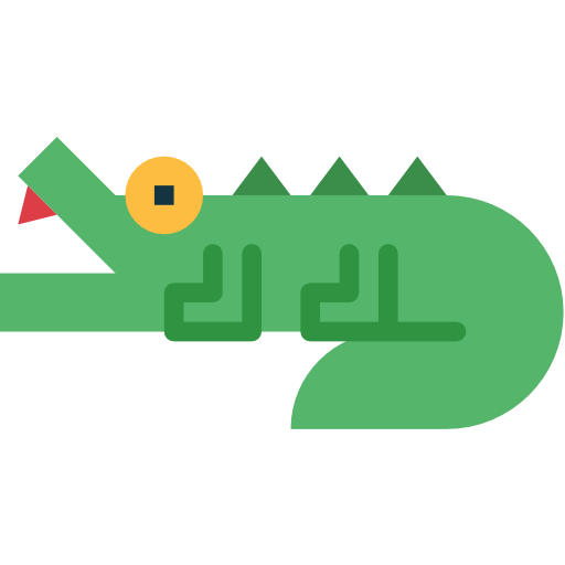 crocodilo Smalllikeart Flat Ícone