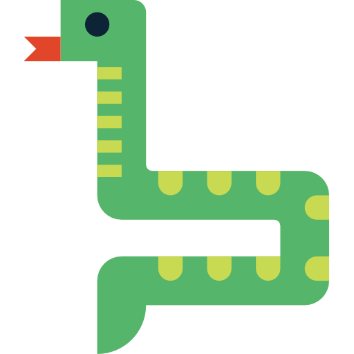 Snake Smalllikeart Flat icon