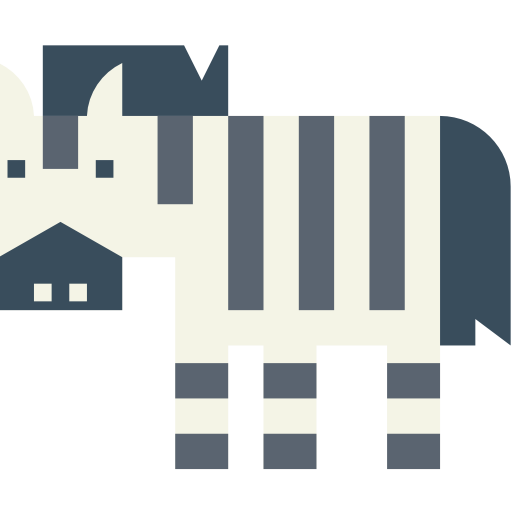 zebra Smalllikeart Flat icoon