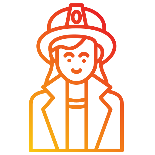 pompiere Generic gradient outline icona