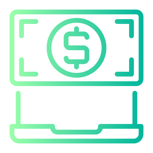 pagamento online Generic gradient outline icona