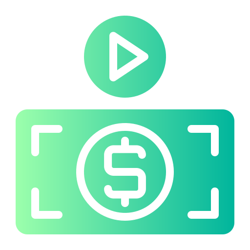 Video Generic gradient fill icon