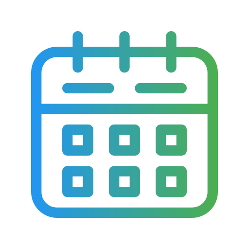 kalender Generic gradient outline icon