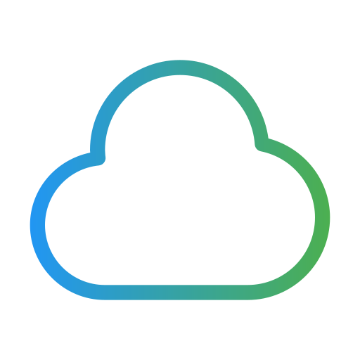 cloud computing Generic gradient outline icon