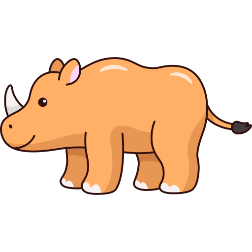 rinoceronte Generic color lineal-color icono