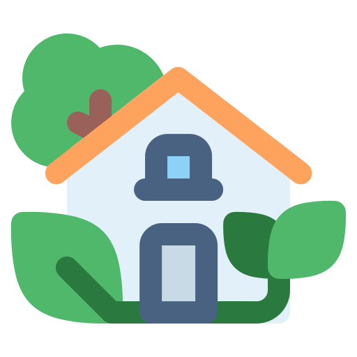 Eco house Generic color fill icon