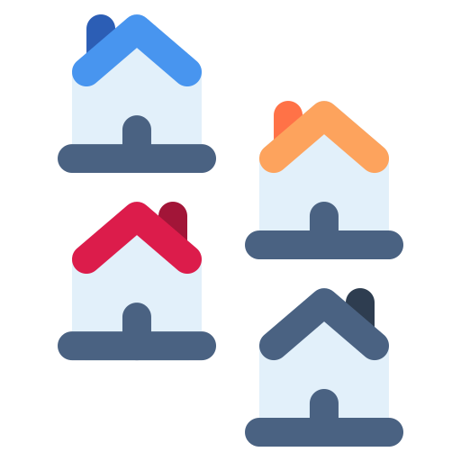 powierzchnia mieszkaniowa Generic color fill ikona