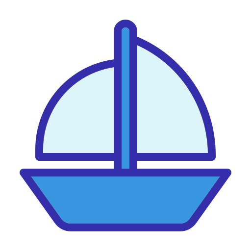 zeilboot Generic color lineal-color icoon
