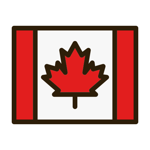 カナダ Generic color lineal-color icon