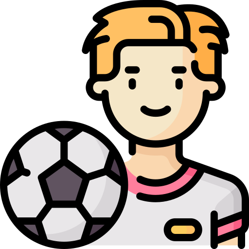 Female soccer player Special Lineal color icon