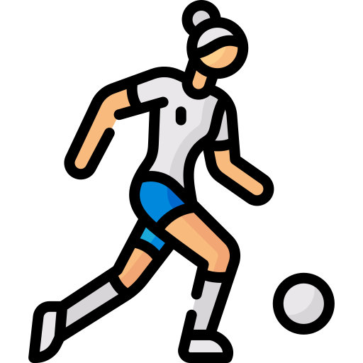 サッカーのドリブル Special Lineal color icon