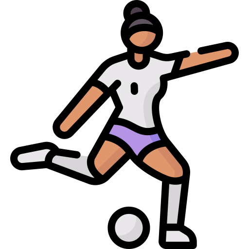 サッカーのドリブル Special Lineal color icon