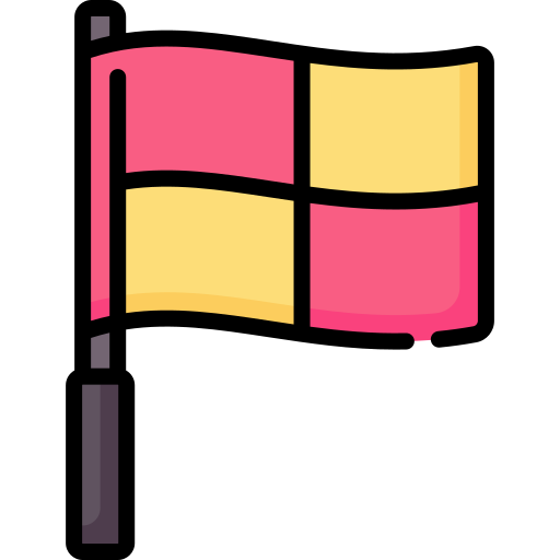 bandiera del fuorigioco Special Lineal color icona