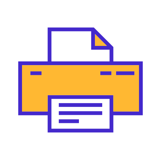 프린터 장치 Generic color lineal-color icon