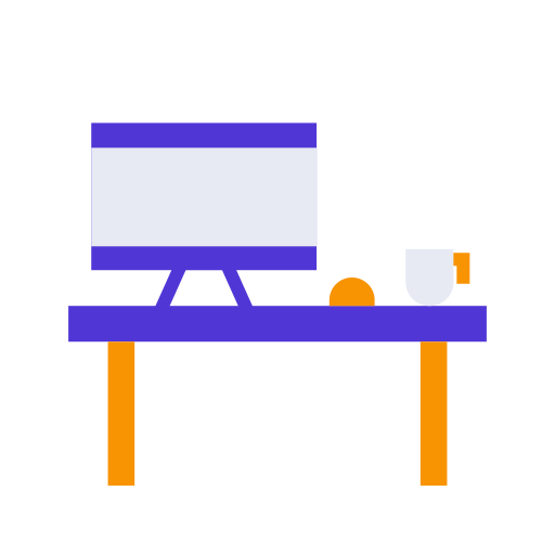 Office desk Generic color fill icon