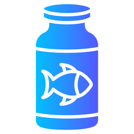 olio di pesce Generic gradient fill icona
