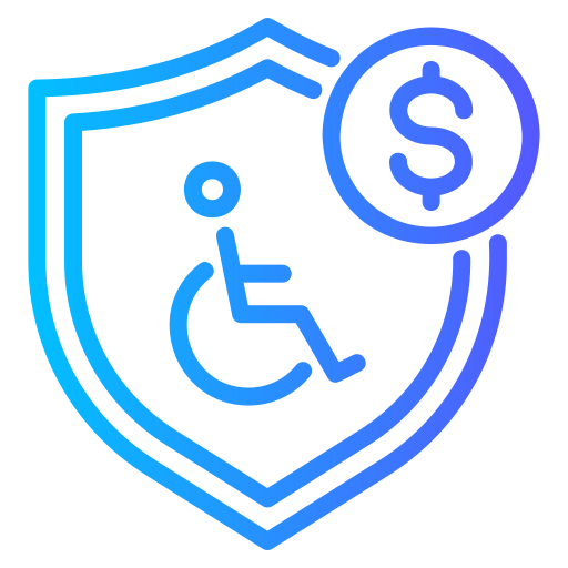 assicurazione invalidità Generic gradient outline icona