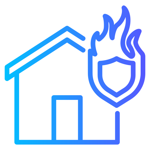 seguro contra incendios Generic gradient outline icono
