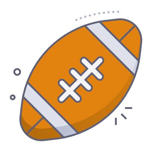 american football Generic gradient lineal-color icon
